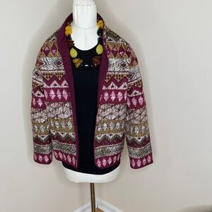 Multicolor Patterned Quilt jacket